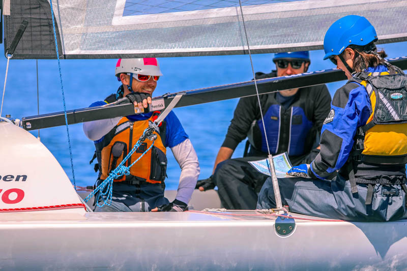 Open 5.70 racing at the Sequoia Yacht Club