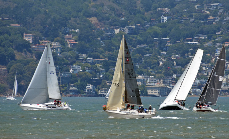 Boats racing off Sausalito