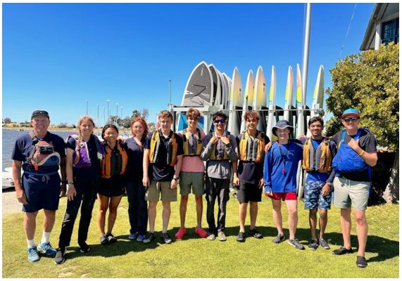 Shoreline Lake's nine sailing grads