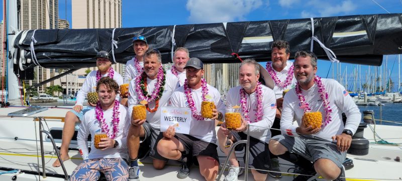 Good Jibes 'Westerly' crew aboard Transpac