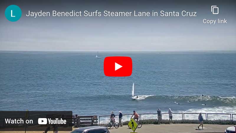 Jayden Benedict ILCA on Steamer Lane