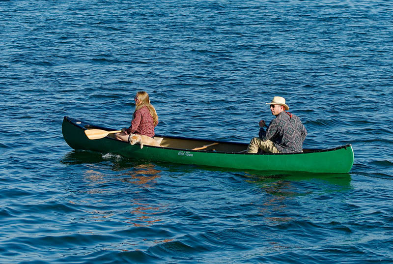 Canoe on Oakland estuary