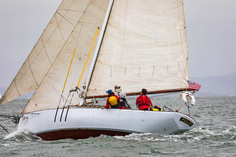 Sailing Folly on San Francisco Bay