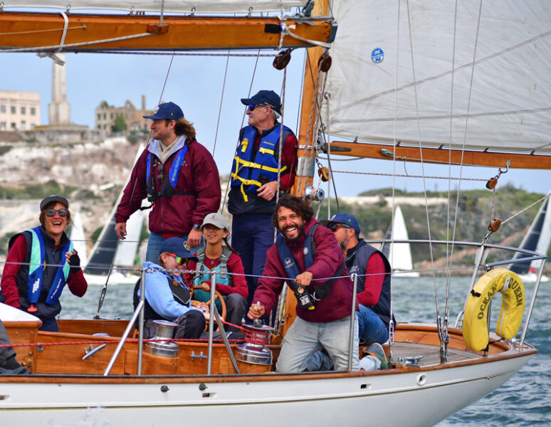 Crew aboard Ocean Queen