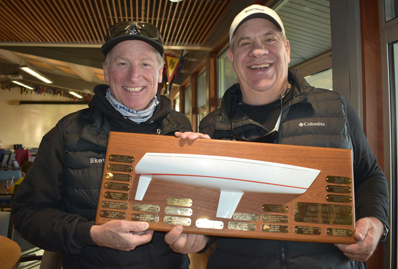 John and Dave with Olson 25 half-hull