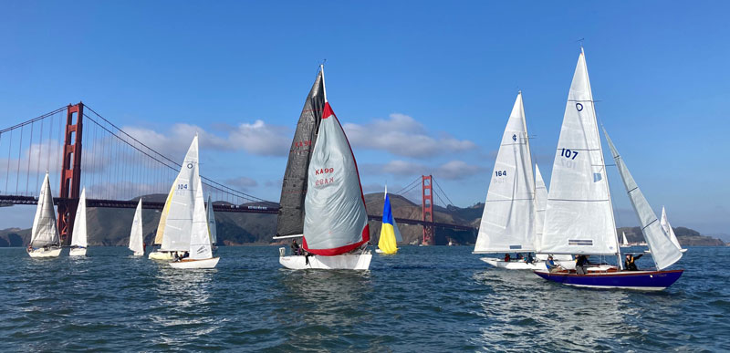 GGYC Midwinters with Golden Gate Bridge in the background