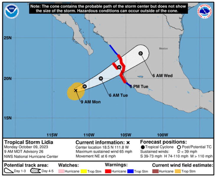 Tropical Storm Lidia