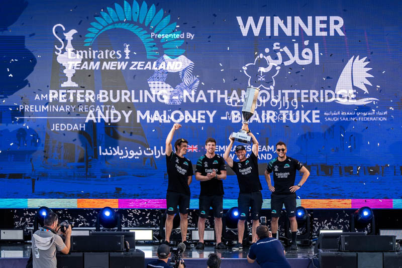 Emirates Team New Zealand won in Jeddah