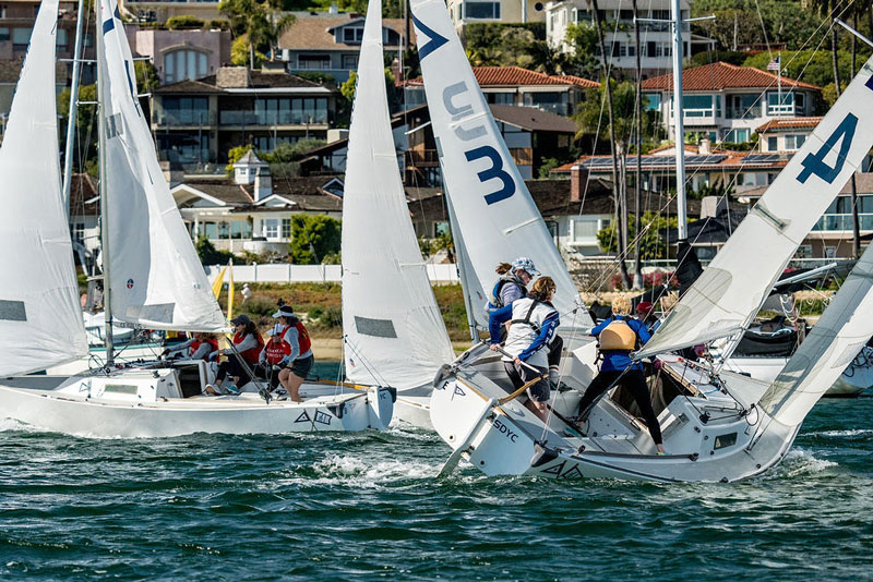 Racing in J/22s in San Diego