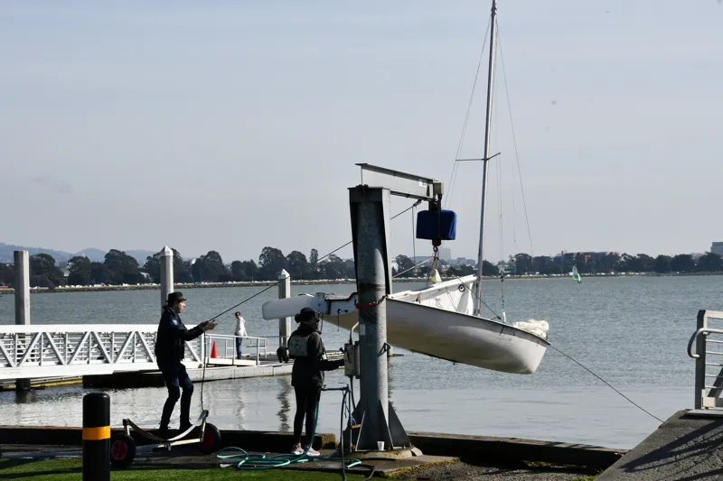 Cal Sailing Club hoist