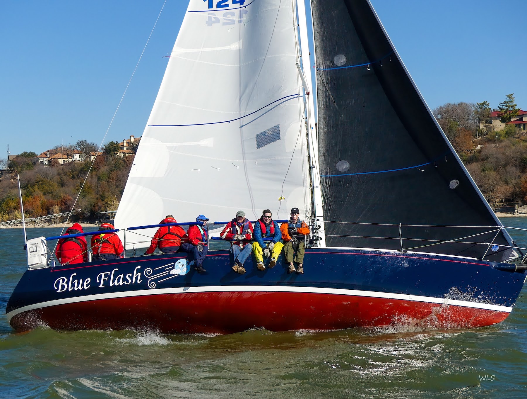 J/105 sailboat with crew