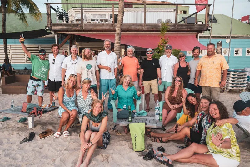 Caribbean Catamaran beachside celebrations.