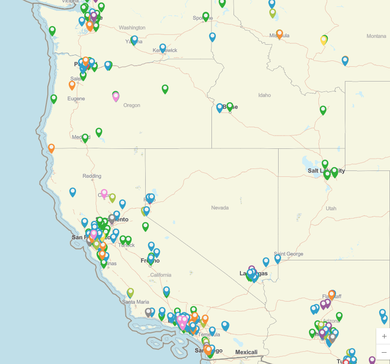 Earth Day event map 2024