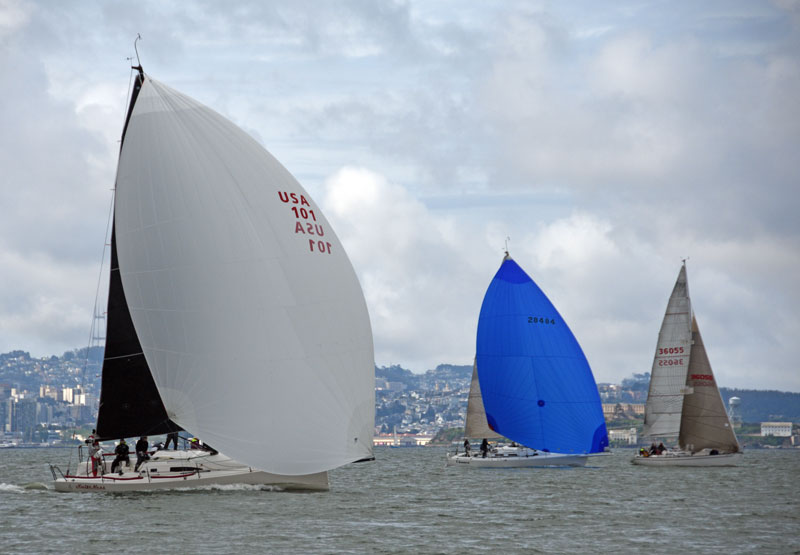 Vallejo racers with spinnakers
