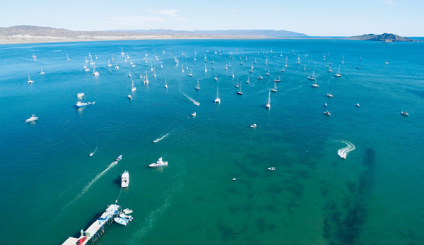 Baja Ha-Ha Turtle Bay boats at anchor