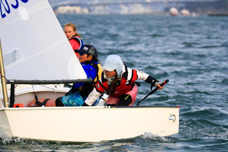 Youth Sailing on San Francisco Bay.