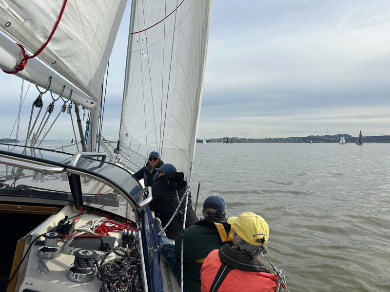 Weight to leeward was the secret to success.