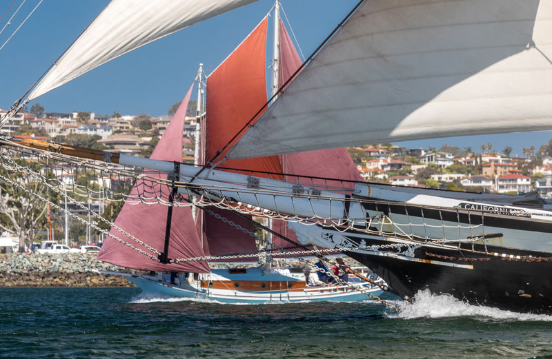 Schooners Californian and Maid of Kent sailing