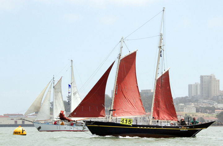 Roxy and Gold Star at the A buoy