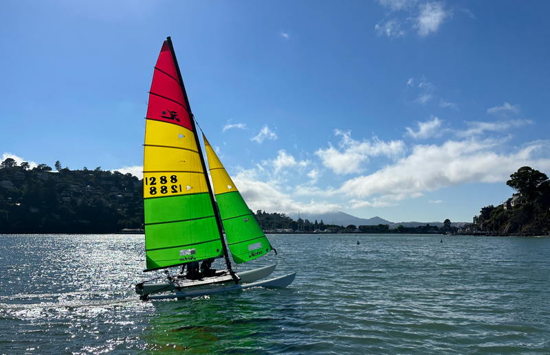 This is what Hobies were designed for. There is plenty of water nearby to get your Hobie (or any boat) out sailing.