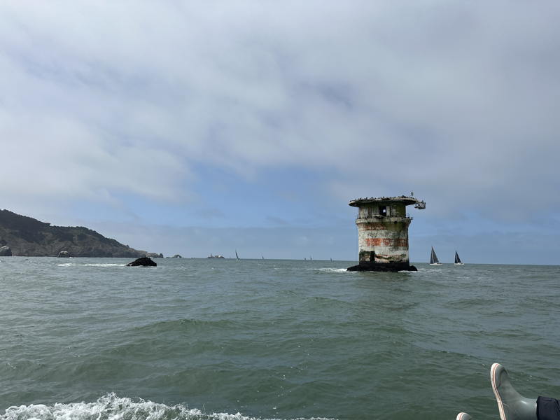 Passing Mile Rock you're officially getting an offshore ocean race.