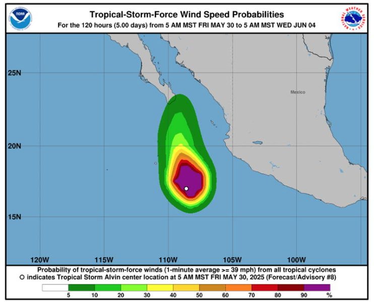 Tropical Storm Alvin started the season right on time.