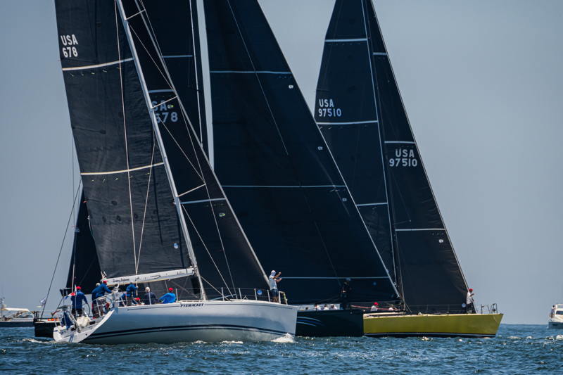 Pyewacket lines it up at the start.