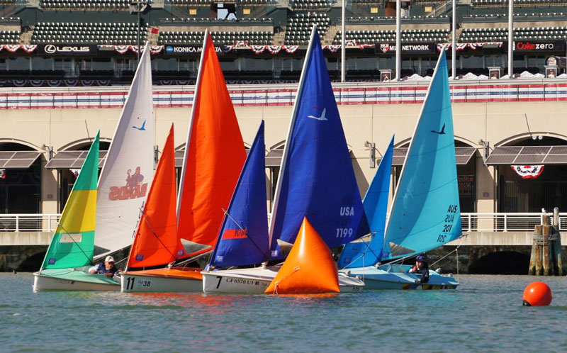 Hansas at a mark in McCovey Cove