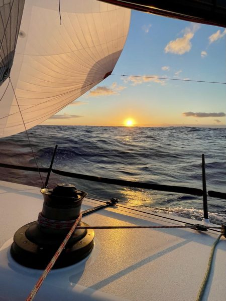 Regardless of finishing position all boats experience all boats experienced some magic moments like this aboard Favonius2.