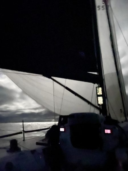 Bright, mid-Pacific moonlight lit the path to Hawaii.