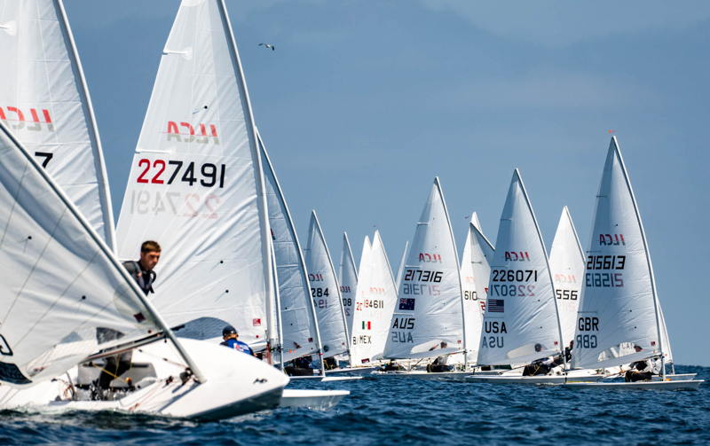 A large fleet of ILCA 6s and 7s were on hand.