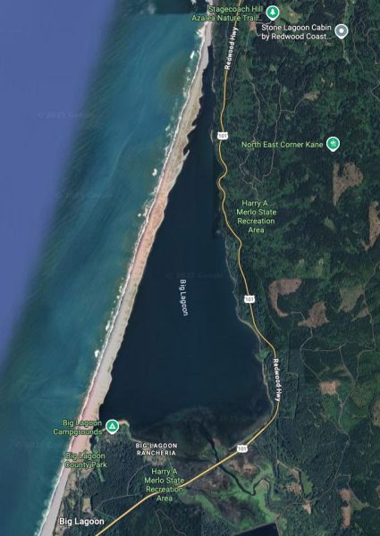 Big Lagoon Google map