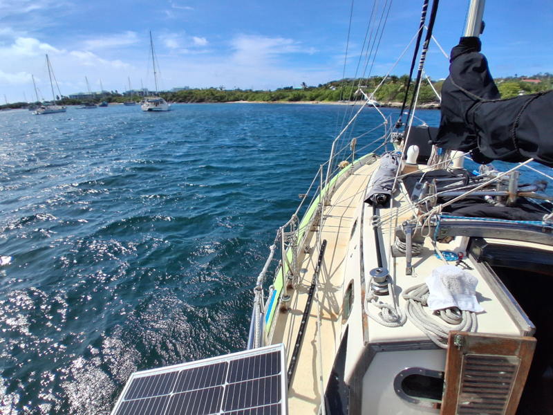 After Hurricane in Red Hook Harbor, St.Thomas, USVI