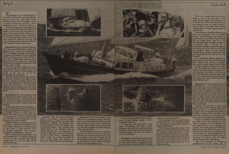 The story of the first Baja Ha-Ha in December 1994.