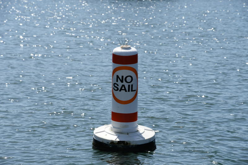 It's a busy harbor so they have to restrict sailing areas to keep it all under control.