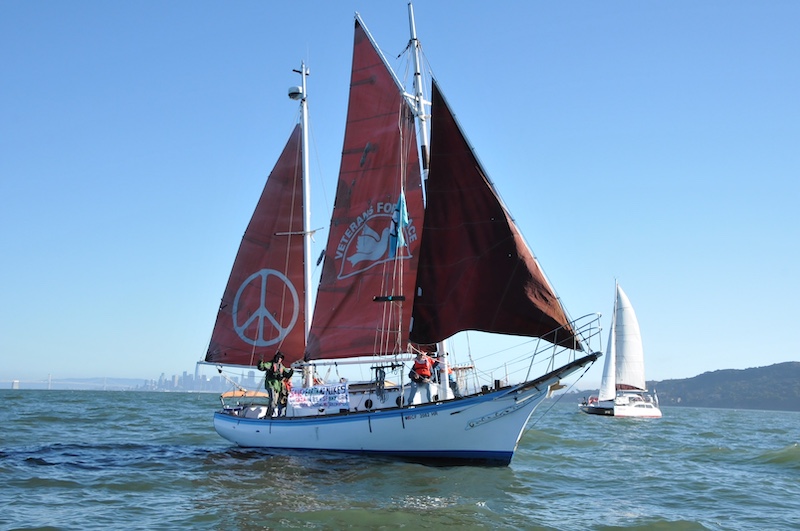 Peace boat Golden Rule undersail