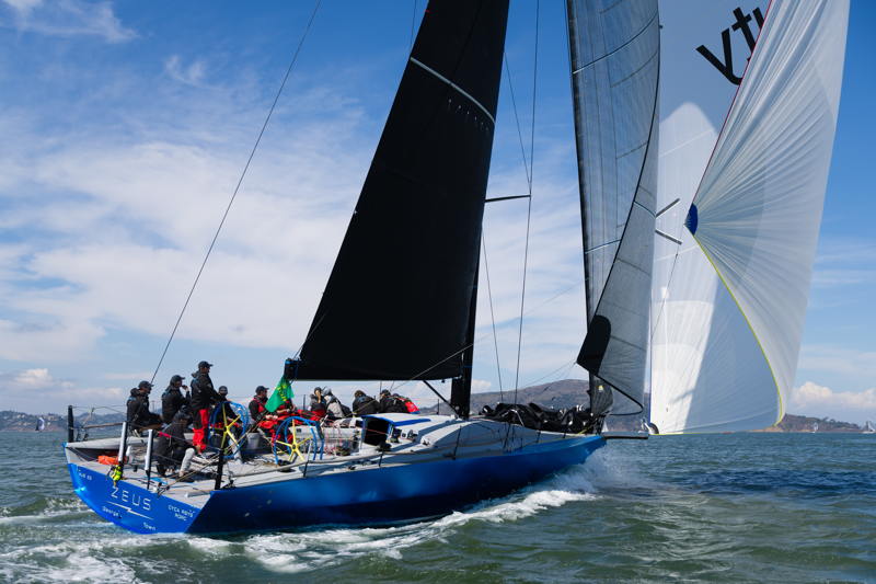 Michael Fermin's Infinity 52 Zeus tears up the Bay.