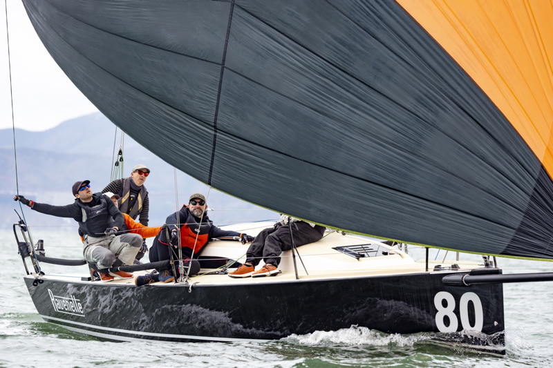 Brice Dunwoodie's Ravenette is the current leader in the J/88 class.