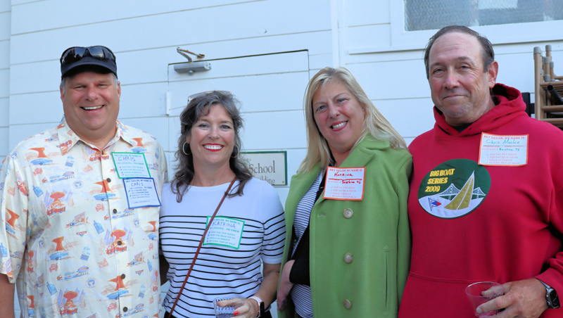 You meet the nicest people at Crew Parties. Besides being nice the couple on the left is Chris and Katrina and the couple on the right is Katrina and Chris.