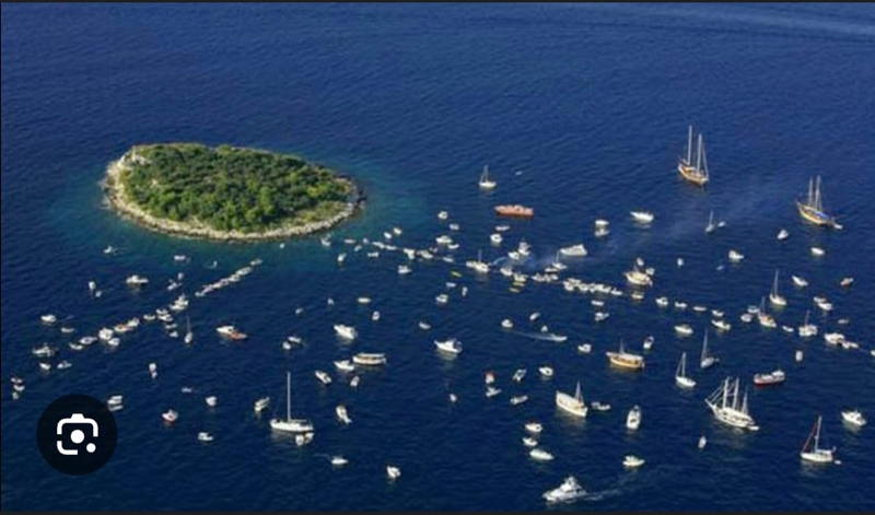 The island in the battle. 