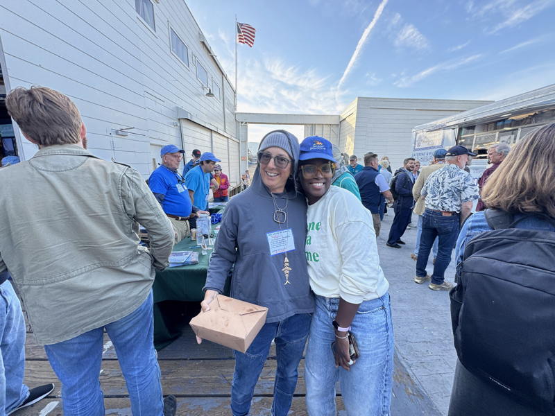 Shelli connected with Eileen Zedd from the Island Yacht Club Women's Sailing Seminar crew. 