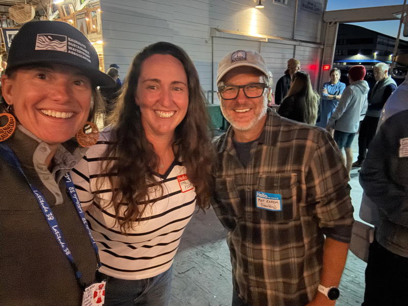 Latitude 38 Sales Manager Nicki Bennett connected with our hosts, Kira Maixner and Matt Zarem of Spaulding Marine Center.