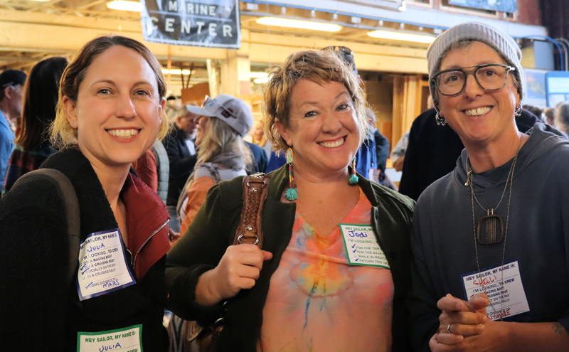 Julia, Jody and Shelli are ready for some more sailing.