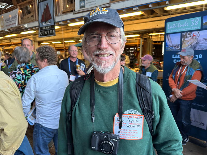 Captain Larry Haynie came to the Crew Party looking for crew for the Baja Ha-Ha and now has one or two that to join his sail south. 