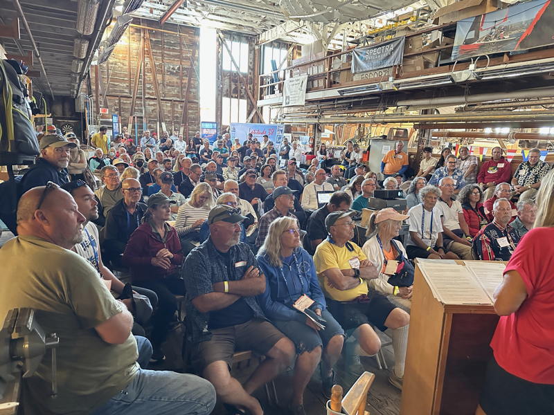 Assistant Poobah, Patsy Verhoeven, gave a fact-filled, information-packed seminar to a standing-room only crowd at Spaulding Marine Center.