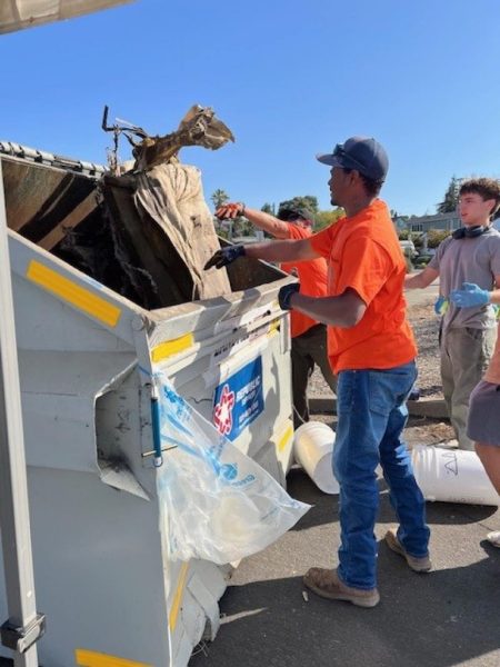 Volunteers in the City of Benecia cleaned up the waterfront.