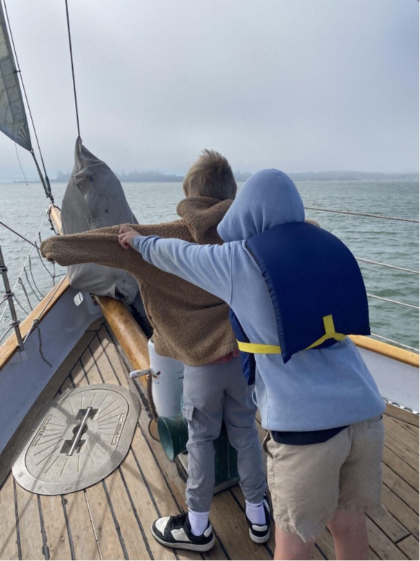 Schooner Seaward-titanic pose