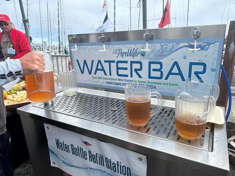 It's 94% pure water at the StFYC Water Bar.