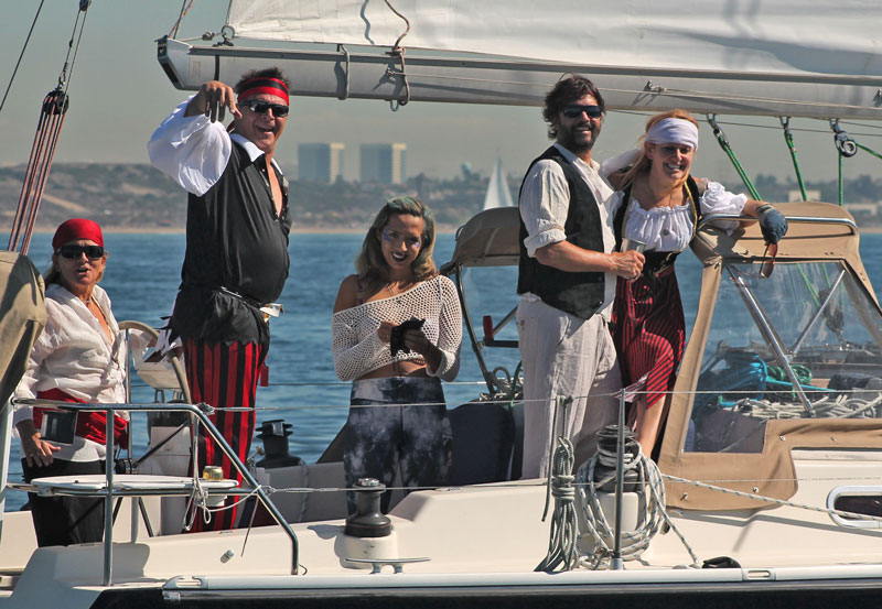 Pirates starting the Baja Ha-Ha.