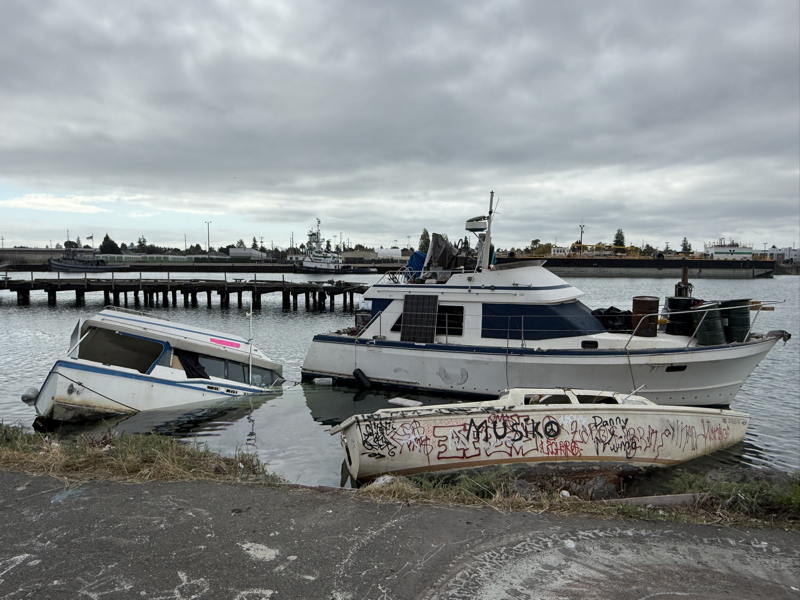 Another boat sinks on the estuary just 800 yards from Coast Guard Island.